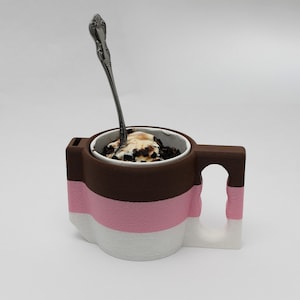 Ice Cream Pint Cozie / Insulated Cup / Holder Standard Size | Keep Your Hands Freeze Free From Cold Ice Cream