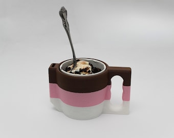 Ice Cream Pint Cozie / Insulated Cup / Holder Standard Size | Keep Your Hands Freeze Free From Cold Ice Cream