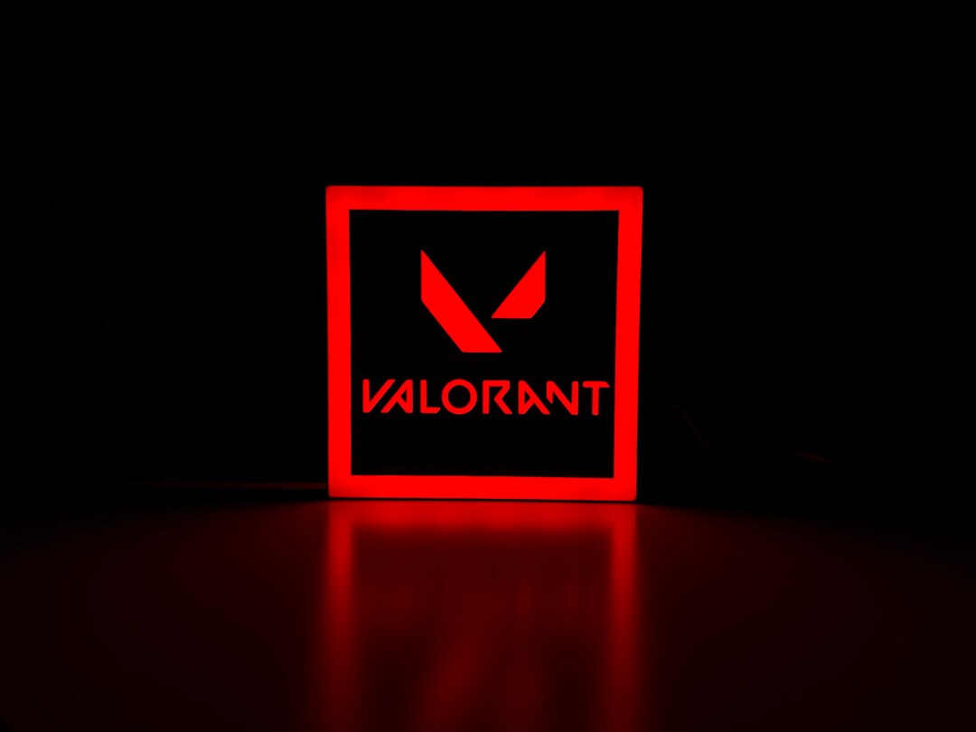Valorant RGB Night Light Lamp 3D Printed Gaming Decorations Etsy