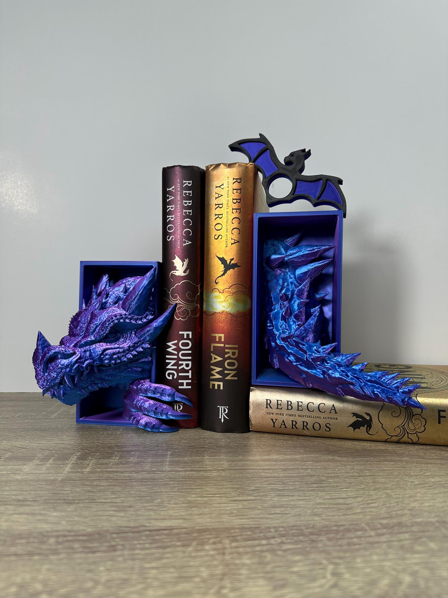 Emerging Dragon Claw and Tail Book Nook / Bookend Booktok