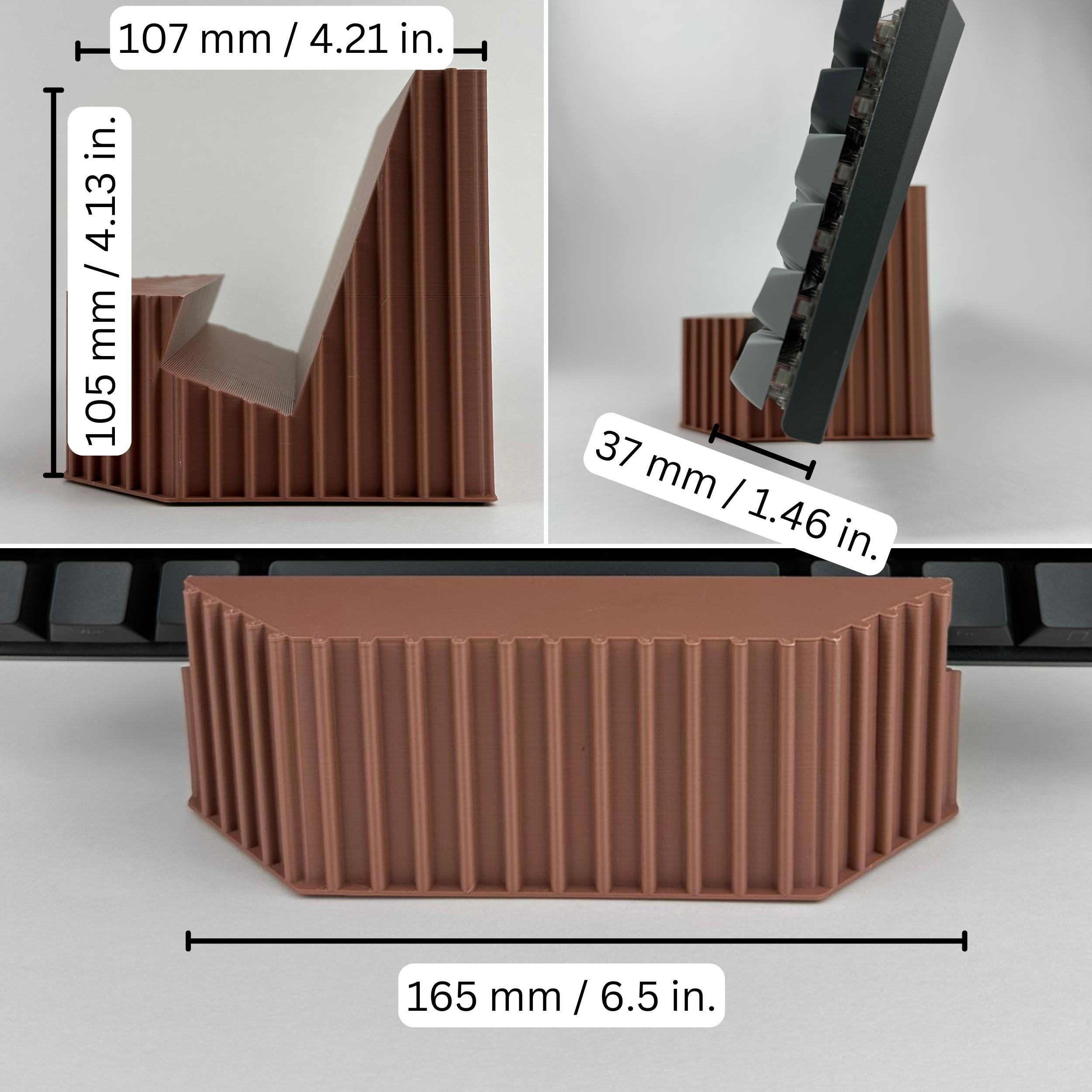Angled Keyboard Stand Holder – 3D Printed Vertical Organizer for Desk ...
