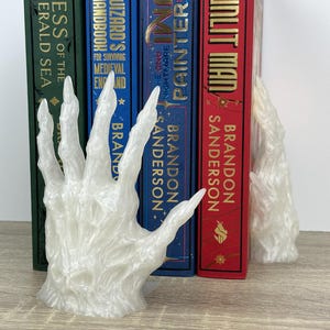 Soulbond Spooky Hand Bookend Set of 2 | Booktok Bookish Decor | Horror Unique 3D Printed Gift for Halloween