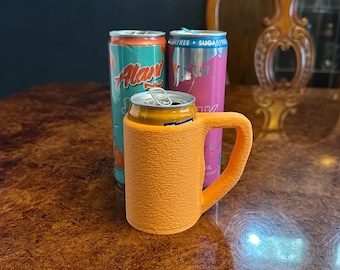 Mini Drink Cozie Mug / Insulated Cup / Holder Thinner Size | Keep Your Hands Warm and Dry | For 7.5 and tall 12 oz drinks