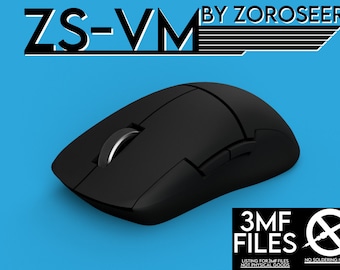 Zs-VM, DIY Razer Viper Mini Inspired 3D Printed Symmetric Wireless Mouse Personalized G305 Design 3D Print STL