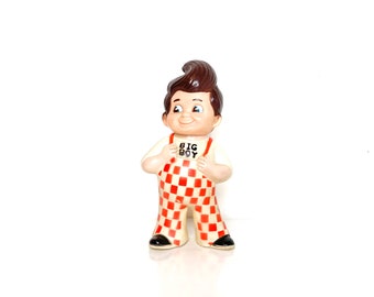 Vintage 1973 Bob’s Big Boy Restaurant Chain 9/" Vinyl Bank Figure NICE!