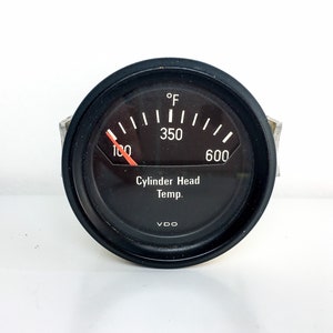 VDO 600F Cylinder Head Temperature (CHT) Gauge, Cockpit, Black Face, 2  1/16, V310901 - Aircooled.Net VW Parts