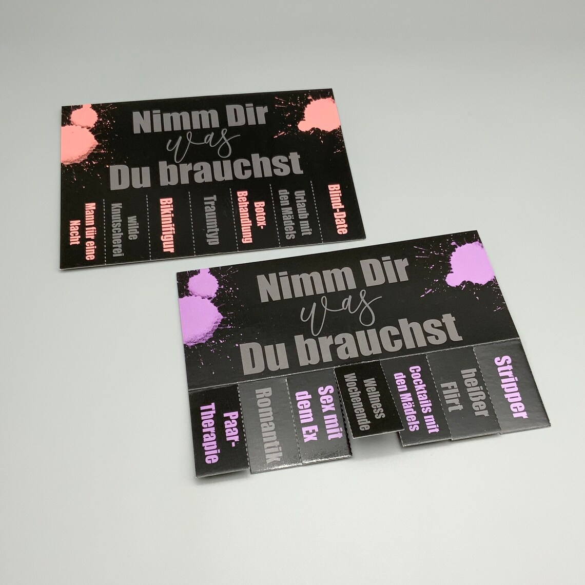 4er Postkartenset Nimm Dir was Du brauchst witzige Postkarte Etsy
