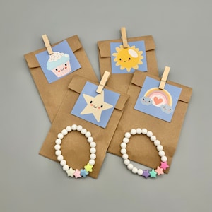 Armband Bastelset, Perlenarmband, Kindergeburtstag, Mitgebsel, Gastgeschenk, DIY Kit, Basteln mit Kindern, mit Sticker