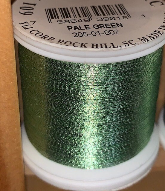 YLI Embroidery Thread 601 Fine Metallic 100mt Spool Etsy Australia
