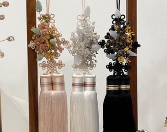 Hanbok norigae, wedding gifts wall, Design by seulgijumeoni