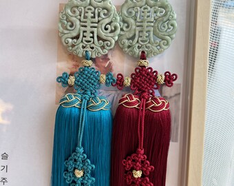 アクセサリー hananoha.nori Korea Norigae (노리개) Silk 노리개 Luxurious Jade Norigae Silk for