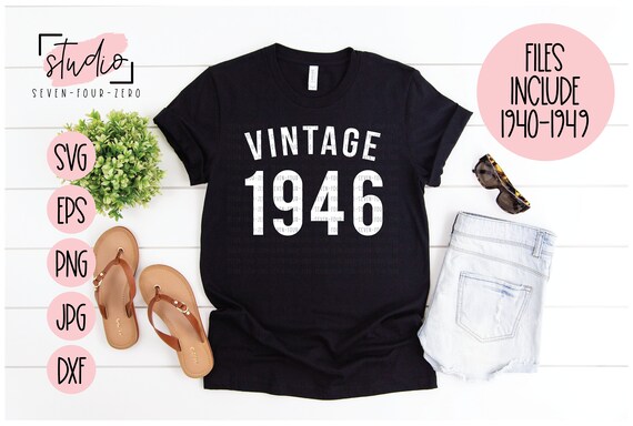 Download Silhouette Cut File Birthday Svg Vintage 40s Birth Year Cricut Digital Drawing Illustration Deshpandefoundationindia Org