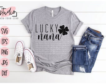 Lucky Nana SVG, Cut File, Silhouette, Cricut