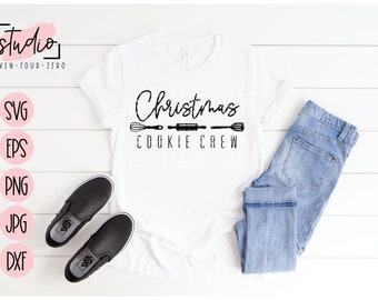 Christmas Cookie Crew, Holiday Baking, Baking Crew, Winter, Hallmark Movies, Holidays SVG, Cut File, Silhouette, Cricut