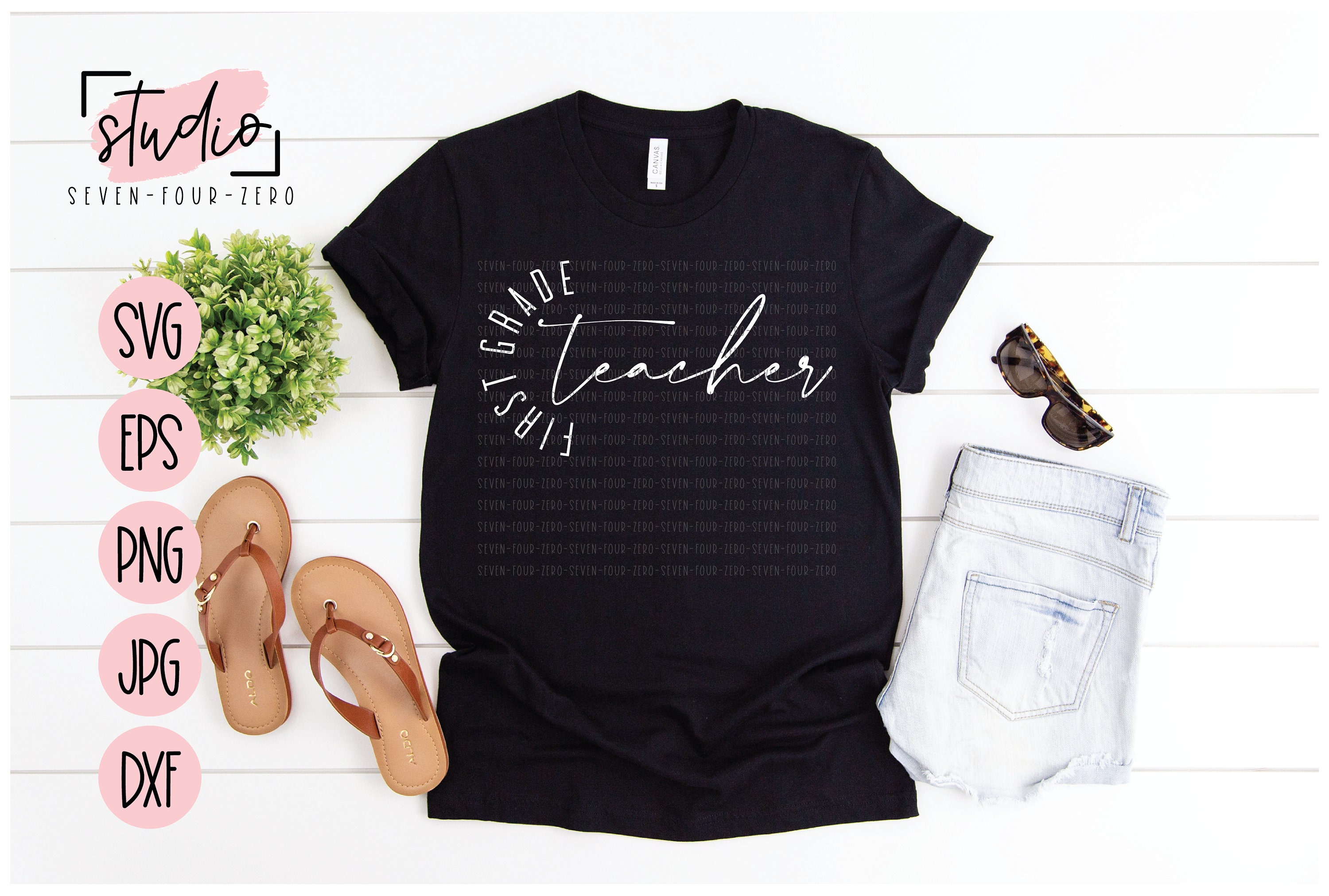 Cricut Back To School First Grade Squad Shirt + Free Cut File ⋆ by Pink