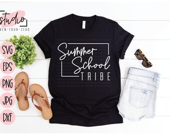Summer School Tribe SVG, Cut File, Silhouette, Cricut