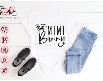 Bunny Mimi, Easter SVG, Cut File, Silhouette, Cricut