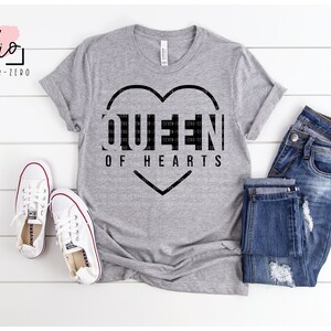 Queen of Hearts SVG, Cut File, Silhouette, Cricut
