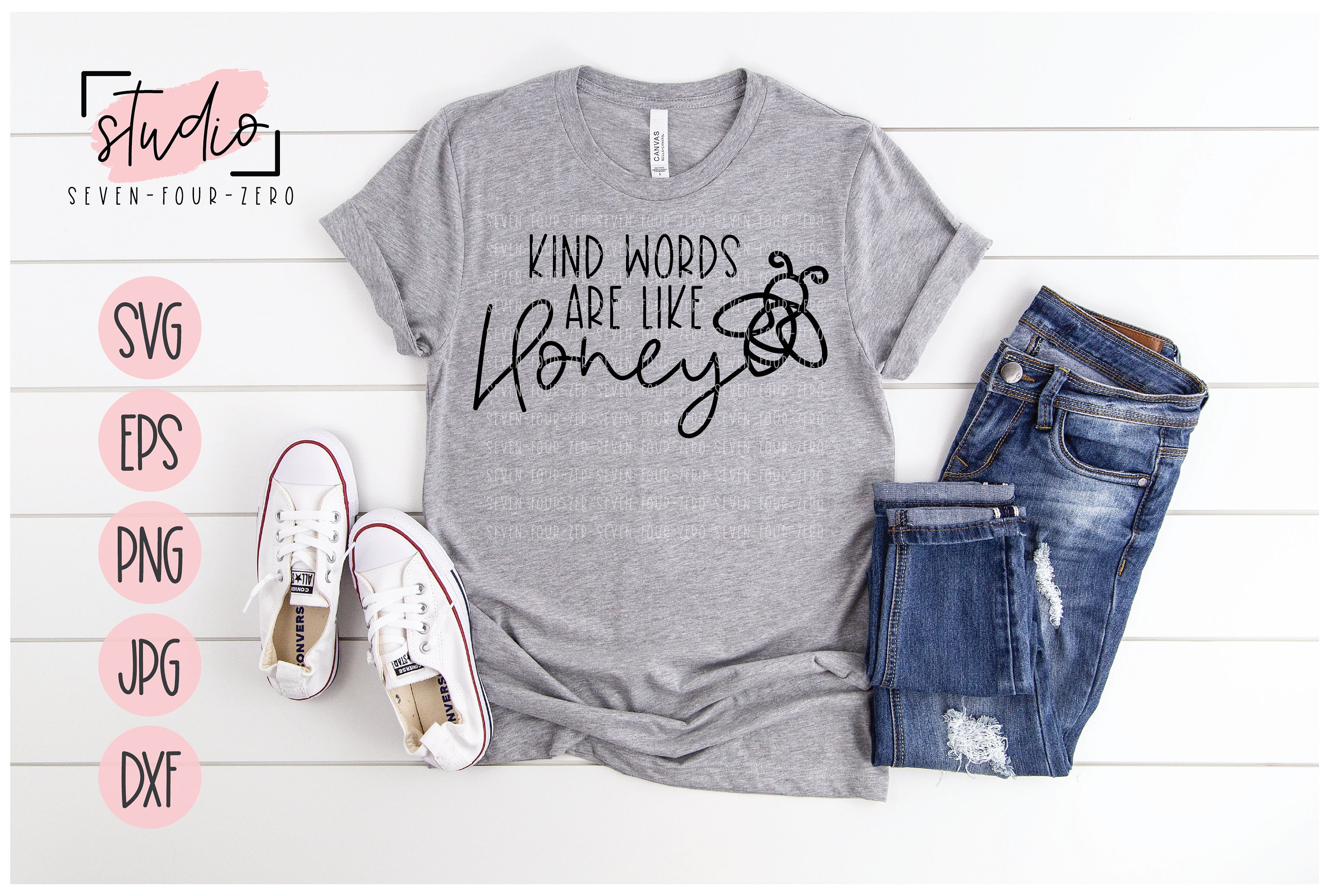 Download Kind Words Are Like Honey SVG Cut File Silhouette Cricut ...