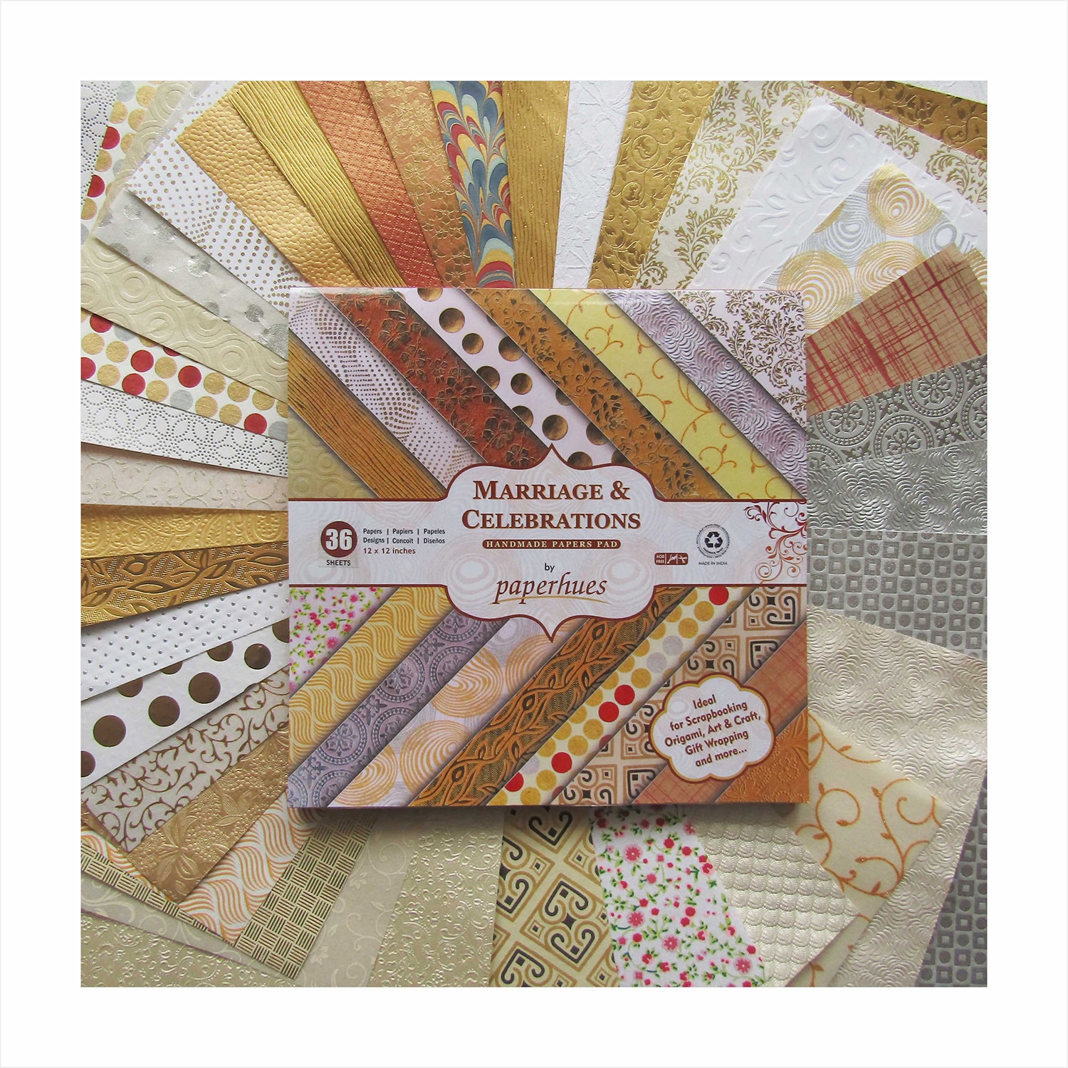 Paperhues Wedding Scrapbook Paper 12x12 Pad 36 Sheets. Etsy