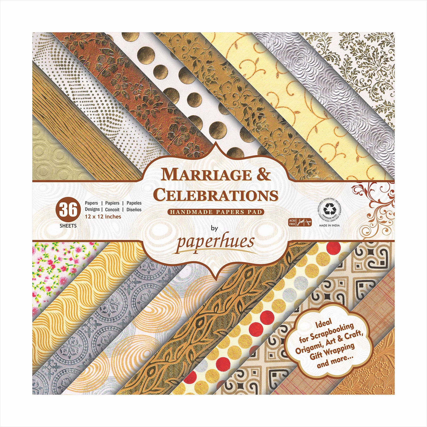 Paperhues Wedding Scrapbook Paper 12x12 Pad 36 Sheets. Etsy