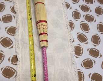 Handmade Flying Witch Broom, 36 Inch Hearth Style Besom