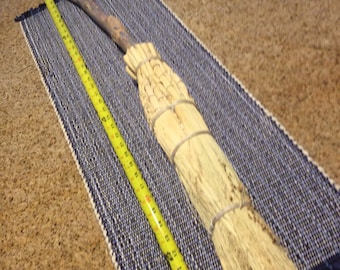 Handmade Corn Hearth Broom, Rustic Home Decor
