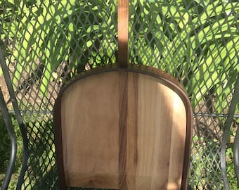 Light walnut Wooden Dustpan With Leather Sides;  Dust Pan Great housewarming gift: Pennsylvania