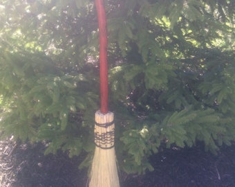 Jump the broom : unique round broom besom Wicca type