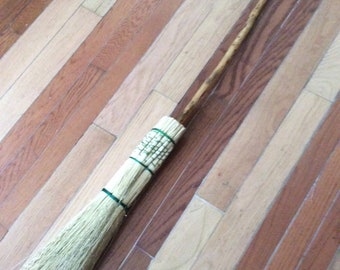 Handmade Witch's Broom, Wiccan Besom, Wedding Decor, 44 Inch green witch fans wanted