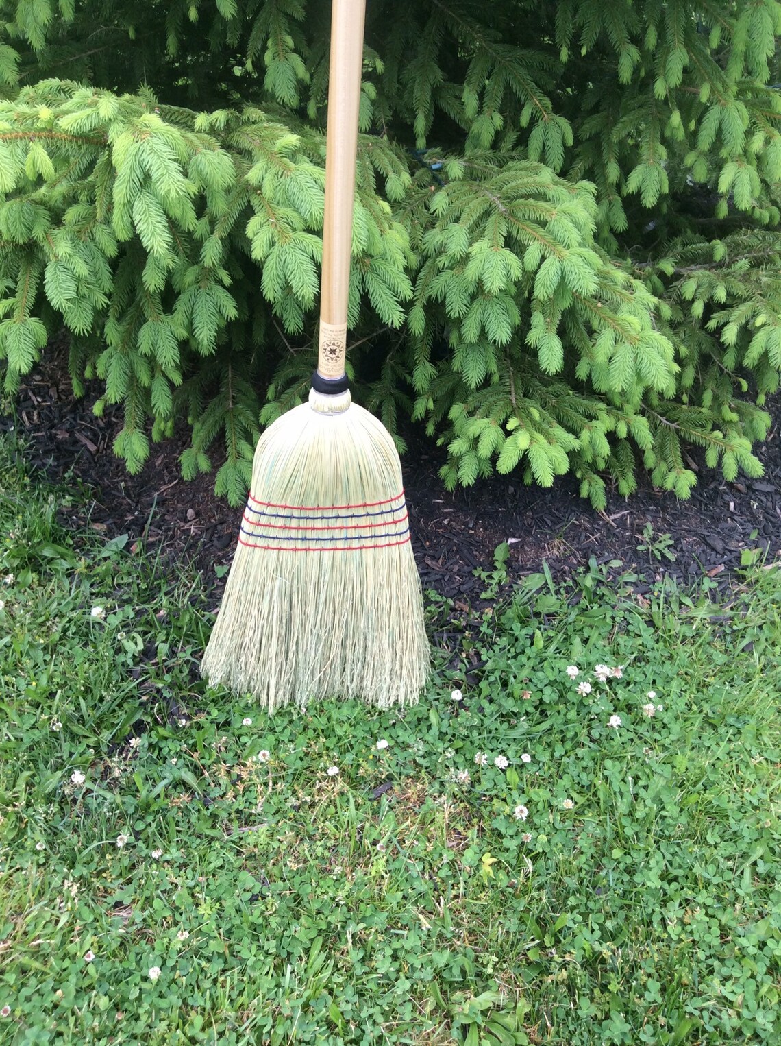 Heavy Duty Barn Corn Broom Outdoor Patio Side Walk The Etsy