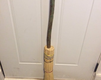 New England Hearth Broom, Broom Corn & Hardwood Handle