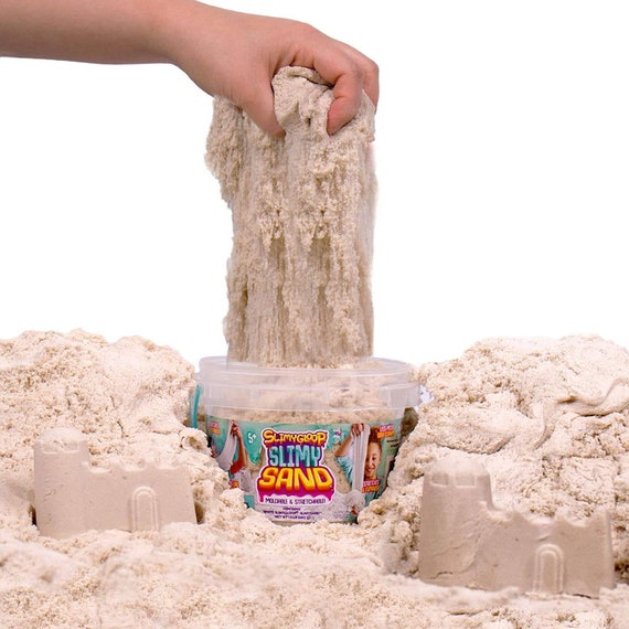 cloud slime with kinetic sand