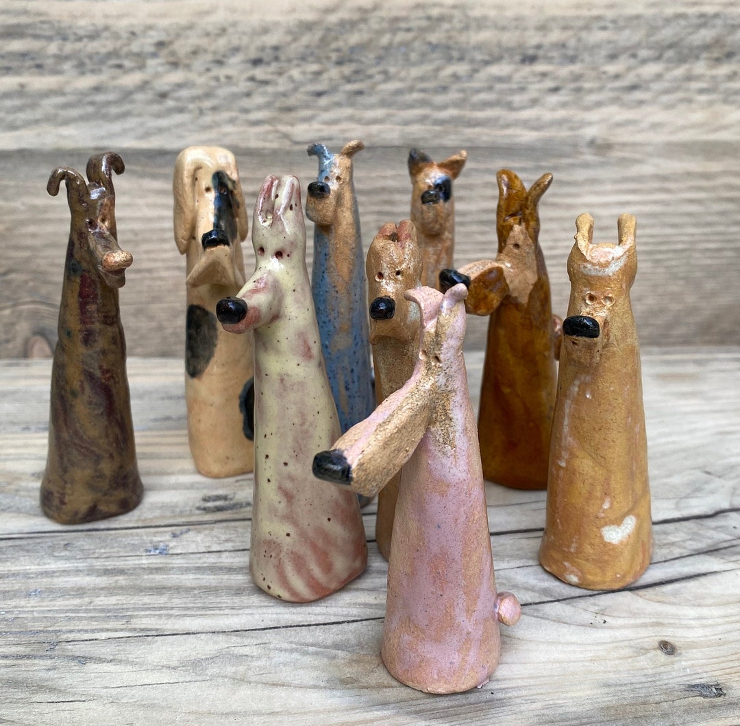 Large Ceramic Dogs Mixed Batch Etsy UK