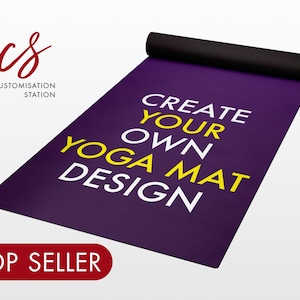 Custom Yoga Mat, Personalized Yoga Mat, Workout Mat, Meditation Mat, Yoga Lover Gift, Pilates Mat, Home Yoga Mat, Exercise Mat, Custom Gift