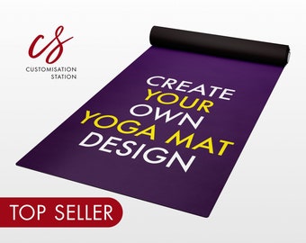 Custom Yoga Mat, Personalized Yoga Mat, Workout Mat, Meditation Mat, Yoga Lover Gift, Pilates Mat, Home Yoga Mat, Exercise Mat, Custom Gift