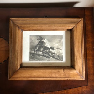 Chevaux En Liberte - Horses in Freedom Framed Vintage Art