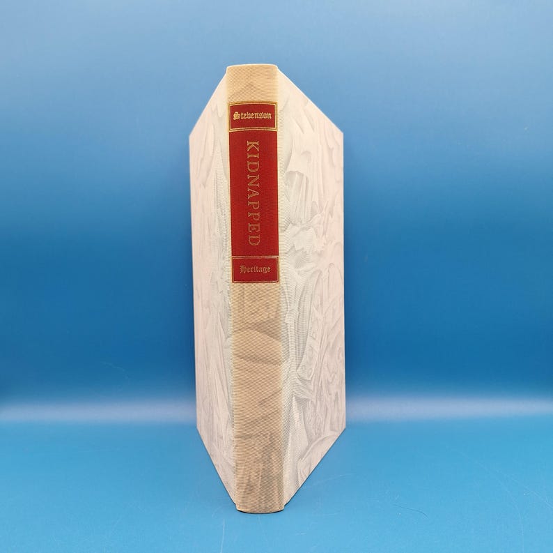 Subtle Book Pattern Kidnapped by Robert Louis Stevenson Vintage Slipcase Book by Heritage ...
