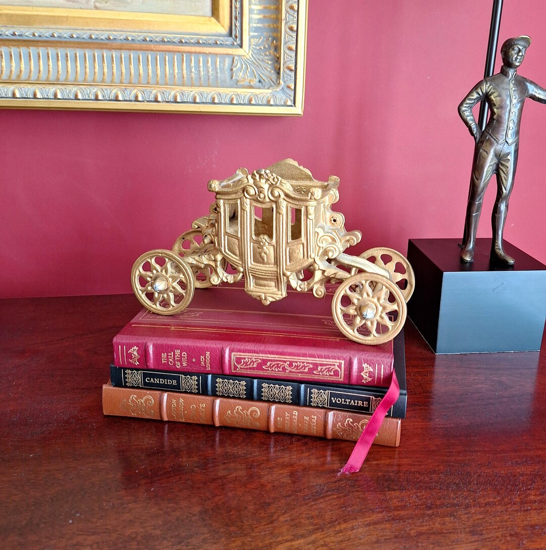 vintage-gold-cast-iron-art-cinderella-carriage-coach-no-239-jm-etsy
