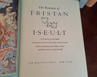 The Romance of Tristan & Iseult vintage slipcase book