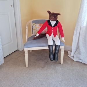 Large Stuffed Fox in English Hunt Dress