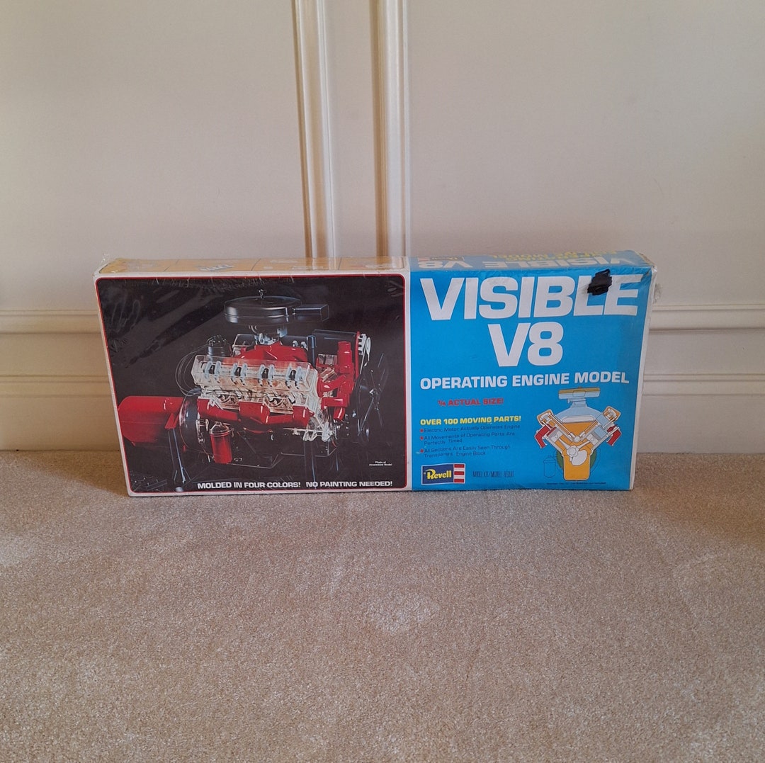 Revell Visible V8 Operating Engine Model Kit H-902 Vintage Original ...