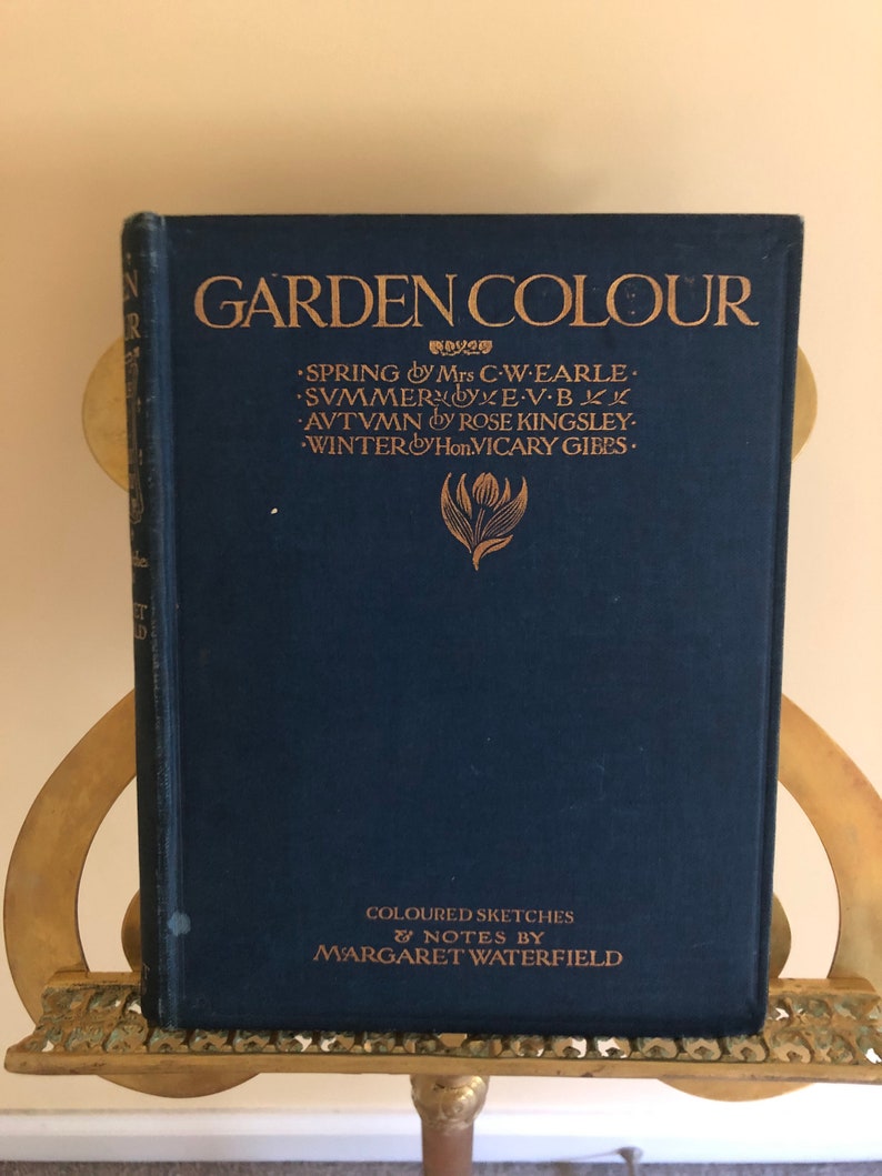 Garden Colour Illustrated by Margaret Waterfield Vintage Book - Etsy