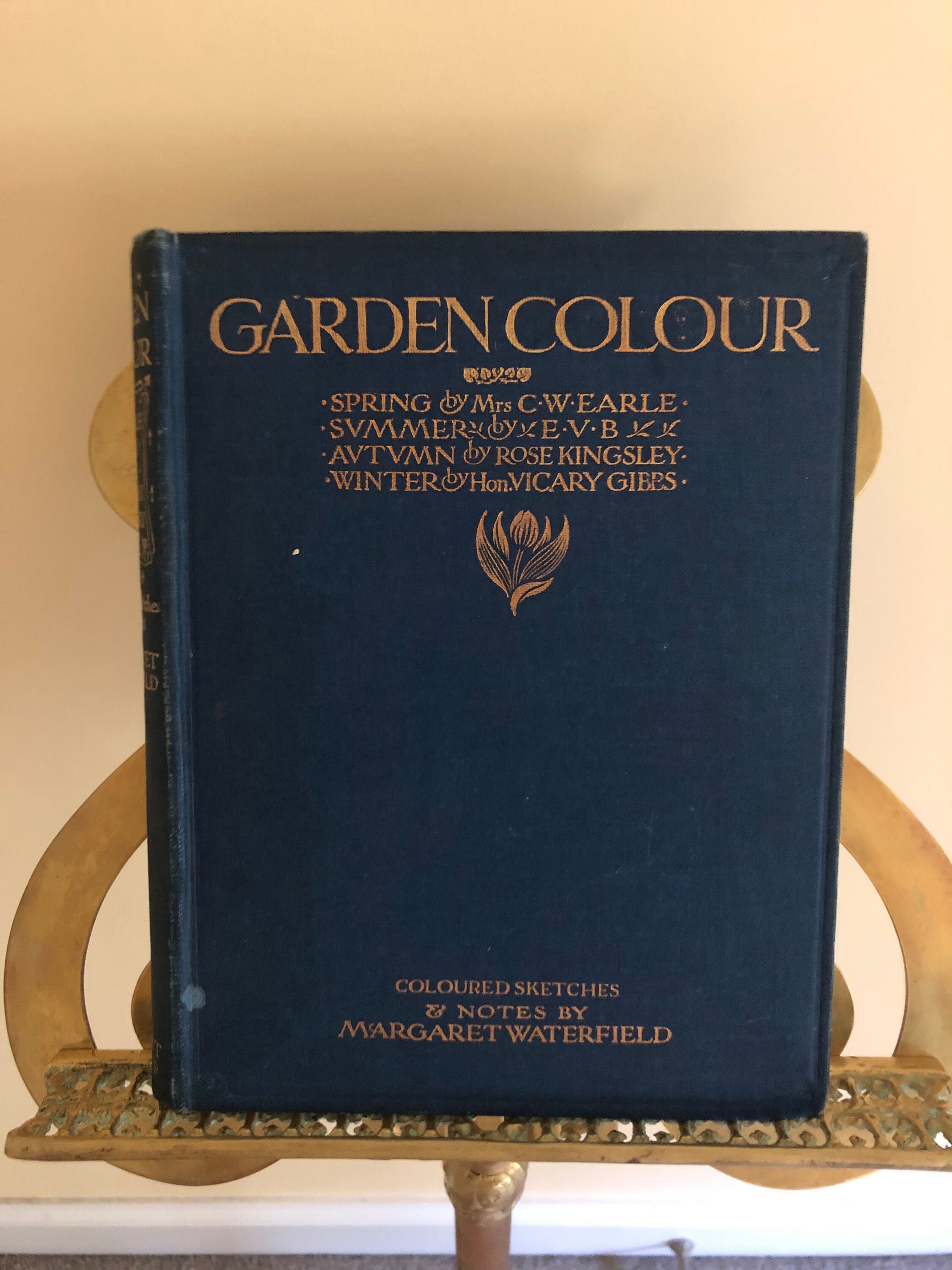 Garden Colour Illustrated by Margaret Waterfield Vintage Book - Etsy