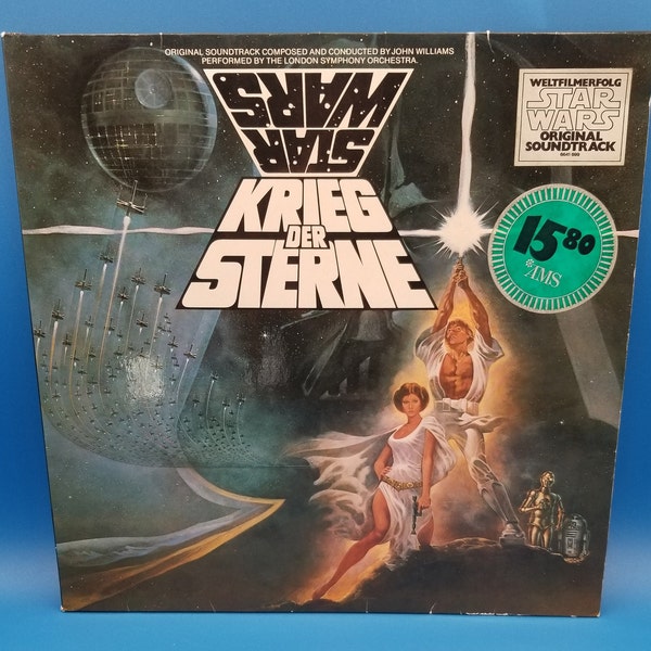 Star Wars / Krieg Der Sterne Original Movie Soundtrack  (The London Symphony Orchestra - 2 LP Album - Gatefold)