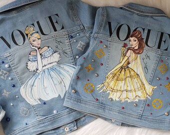 disney princess royalty denim jacket