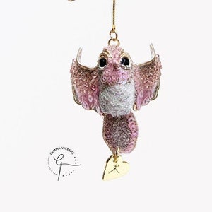 Pink Hummingbird Earrings. Mother's Day Gift. Valentine's Day. Celebration Present. Cute personal earrings Gift. Anniversary Gift.