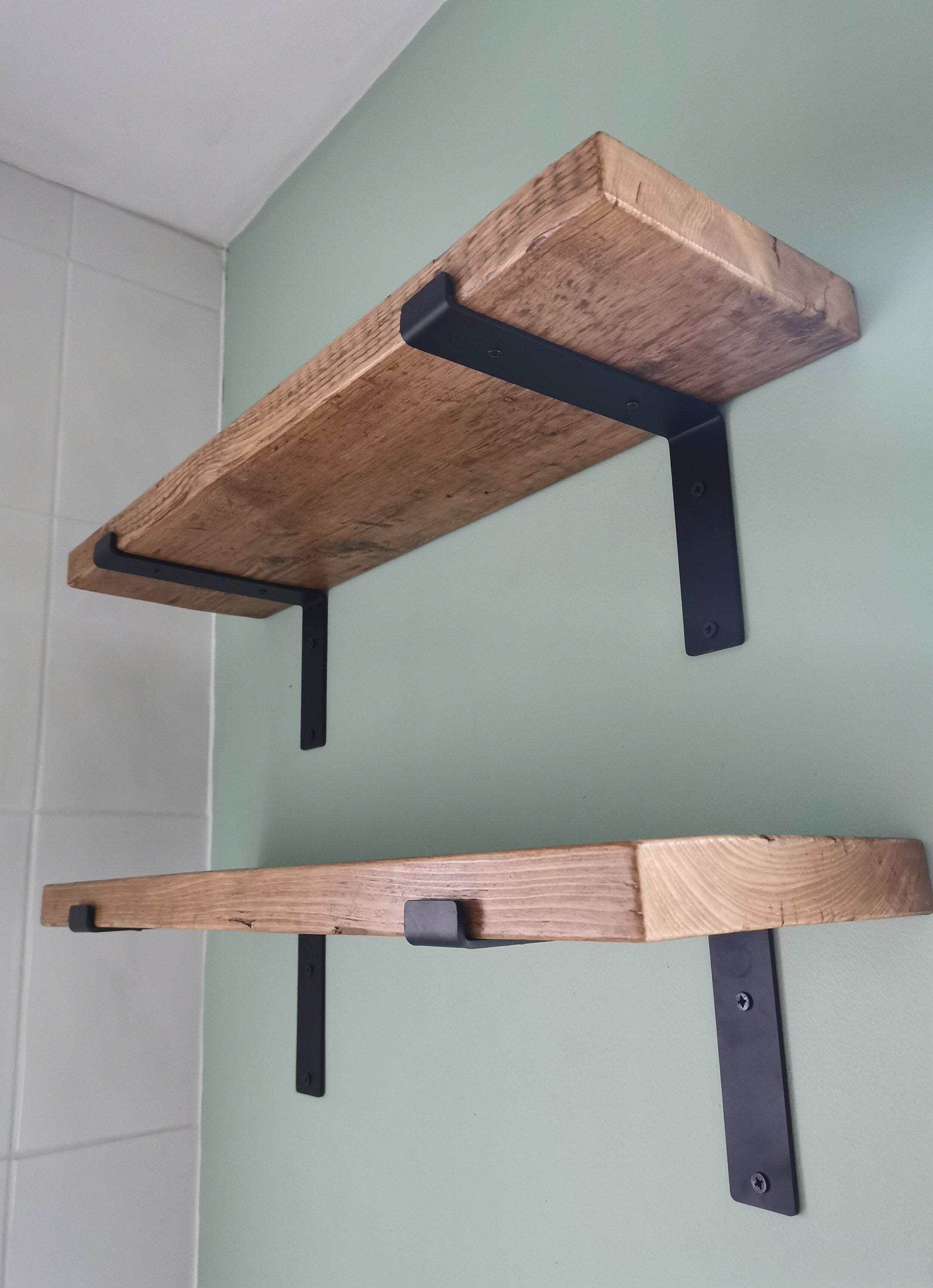 Estanterías de madera recuperadas rústicas decoración | Etsy