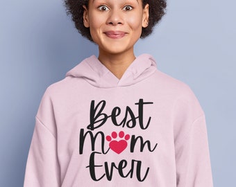 Hundemama Hoodie, Hundemama, Hundemama Hoodie | Niedlicher Hundemama-Hoodie | Geschenk für Mama | Geschenk für Sie | Hundeliebhaber Hoodie | Haustierliebhaber | Hundemama