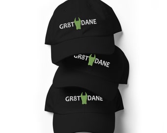 Dog Dad Hat | Dog Mom Cap | Dog Dad Embroidered Hat | Gift for Dog Mom | Dog Lovers Gift | Great Dane Lovers Gift